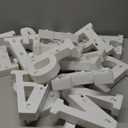 Honoson 16 Pcs Happy Anniversary Decoration Light up Letters Sign Wedding Anniversary Party Light LED Neon Table Decoration for Valentine's Day Wedding Romantic Party Decor (Yellow)