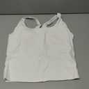 RUNNING GIRL Tank Tops with Built in Bras, Racerback Activewear Yoga Workout Tops for Women(BX3074_White_M) (White, M)