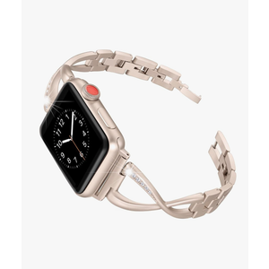 Secbolt Bands Compatible with Apple Watch Band 38mm 40mm 41mm 42mm 44mm 45mm 46mm 49mm Iwatch SE Series 10/9/8/7/6/5/4/3/2/1 Women Dressy Jewelry Stainless Steel Accessories Wristband Strap