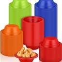 Lallisa 160 Pcs 12oz Multicolor Disposable Plastic Bowls Dessert Cups Ice Cream Snack Salad Soup Food Serving Bowls for Summer Party Favor Picnic