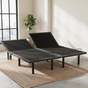 Marsail Split King Adjustable Bed Frame Electric Base, Head & Foot Incline Remote&Zero Gravity Position Bed,Adjustable Bed Base LED Light, USB Charging Station, Easy AssemblyMarsail Split King Adjustable Bed Frame Electric Base, Head & Foot Incline | Remote&Zero Gravity Position Bed,Adjustable Bed Base LED Light, USB Charging Station, Easy Assembly