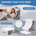 7PCS Wedge Pillow Set for After Surgery,Bed Pillow for Sleeping