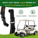 Upgraded Heavy Duty Rear 4-Leaf Springs Kit for Club Car DS 1981-Up Gas & Electric Golf Cart Suspension with Bushings Sleeves U-Bolts Replace OEM 102006501 1014675 Fixes Sagging Load Capacity, Fit Club Car DS 1981-Up Electric & Gas