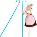 Lightweight Turquoise Blue Plastic Cane Walking Stick Hook Handle Cane