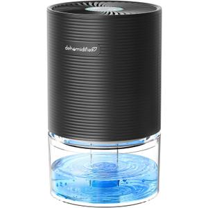 Dehumidifiers for Home, 25oz Dehumidifier for Bedroom with Auto-off, Ultra Quiet Energy Saving for Bathroom Closet Wardrobe Office RV (285sq.ft) (Black)