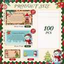 Funrous 100 Pcs Christmas Goodie Bags with Toppers Self-Adhesive Magical Christmas Reindeer Treat Bag Snowman Soup Food Candy Cellophane Bags Plastic Xmas Favor for Wrapping Baking Food Winter Gift