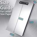 ROCOFF Metal Clipboard with Storage - Letter Size Aluminum Clipboards, Low Profile Clip Box Heavy Duty, Great for Office Jobsite or Classroom, Medical System, Law Enforcement, Single Compartment