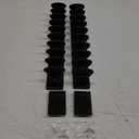 Hat Organizer for Baseball Caps Hold Up to 40 Hats, 2 Pack Hat Rack for Wall, Strong Adhesive Hat Storage Display Holder for Closet Door and Wall (Black)