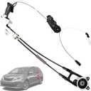 Rear Left Driver Side Sliding Door Cable Kit Set w/o Motor Compatible with Toyota Sienna 2011 2012 2013 2014 2015 2016 2017 2018 2019 2020 85015-08010 85015-08011