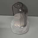 Dustproof Toothbrush Holders with Cover, Rotating Electric Toothbrush and Toothpaste Holder for Bathroom Countertop, 3 Slots Makeup Brushes Organizer, Grey White