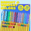 42PCS Face and Body Paint Crayons, XL Face Painting Kit Safe and Non-Toxic Ultimate Party Pack Including 14 Metallic Colors for Birthday Makeup Party Supplies, Festivals, Gifts for Kids Girls Boys
