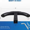 Hitch Step for 2 Inch Hitch Receiver Towing Bar Bumper Step Rear End Guard Protector for Pickup Truck SUV