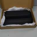 Universal Fit Premium Leather Car Seat Gap Filler Organizer, Center Console Organizer with Card Slots for Car Suv Truck (Black, 1 Pack)