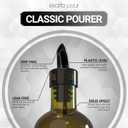 Esatto 50 Pieces Plastic Bottle Pourer or Liquor Spout Pourer - Versatile as a Drink Pourer, Alcohol Pourer Spouts and Syrup Easy Pourer Dispense - Easy Install, Durable, Professional Bar Tool