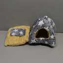 Guinea Pig Bed, Guinea Pig Warm Hideout House Accessories Cozy Bed for Small Animals Hamsters Chinchillas Dwarf Bunnies Hedgehogs. M, Grey Stars. (M-10" x 10")