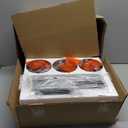 3 Pack 1 Light Square Natural Alabaster Marble Modern Industrial Farmhouse Hanging Kitchen Island Pendant Ceiling Light Fixture,Grey Finish Over Sink Restaurant bar Corridor