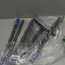 Adjustable Metal Leaf Rake Long Handle, Garden Rakes for Lawns Heavy Duty Leaves with Expandable Head 8-17", Yard Women Kids Rake for Gardening RV Camping