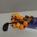 Solar Halloween Lights Outdoor Waterproof, 2 Pack Pumpkin Solar Lights for Outside Thanksgiving Decor,12LED Orange Pumpkin Swaying Lamps for Garden Decor, Yard, Lawn, Party Decorations