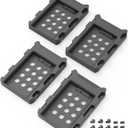 4 Pack SSD HDD Holder Mounting Bracket Hard Drive Adapter 2.5'' to 3.5'' SSD Bracket Converter Internal Hard Disk Drive Caddy Case Tray for 2.5 HDD with SATA III Interface Hot Swap Plug