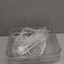 3 Tier Rolling Cart with Lockable Wheels, Clear Acrylic Utility Trolley with Handle, Heavy-Duty Storage Organizer for Kitchen Bathroom Nursery Laundry - Snack Book Craft Organizer (Clear)