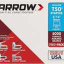 Arrow Fastener 505IP Heavy Duty T50 Staples for Upholstery, Construction, Furniture, Crafts, 3/8-Inch Crown Size, 5/16-Inch Leg Length, 5000-Pack, Made in the USA