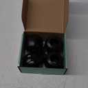 Child Safety Door Knob Cover (4 Pack) Hard-to-Remove Dual-Lock Door Handle Covers for Kids - Reusable Baby Proof Door Knob Locks - Installs Easily, No Tools Needed (Black)