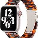 Bestig Resin Band Compatible with Apple Watch Bands for Women 49mm 46mm 45mm 44mm 42mm(Series 1 2 3), Lightweight Waterproof Strap for iWatch Series 11 10 9 8 7 6 5 4 3 2 1 SE Ultra Men