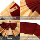 4 Pack 4th of July Bunting Flags USA Half Fan Banner Primitive Tea Stained Flag Patriotic Bunting American Pleated Fan Flag for Independence Day Decorations, 1.5 x 3 Feet