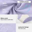 BATTEWA Mid-Waist Incontinence Underwear for Women Leak Proof Panties Protective Briefs for Bladder Control Washable Absorbency 40ML,3Pack (Medium,3 Color)