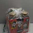 4 Pack 2 Liter/68 oz Square Glass Pitcher with Lid, Classic Stripes Water Pitchers with Handle for Fridge, Large Jug for Iced Tea, Coffee, Borosilicate Glass Carafe for Hot/Cold Brew Drink, Gold,1Pcs Damage