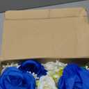 XunYee 3 Pcs Father's Day Memorial Dad Cemetery Decorations Artificial Cemetery Flowers Heart Cardinals Memorial Grave Markers Stake White Blue Rose Funeral Flowers for Grave Vase Decor Remembrance