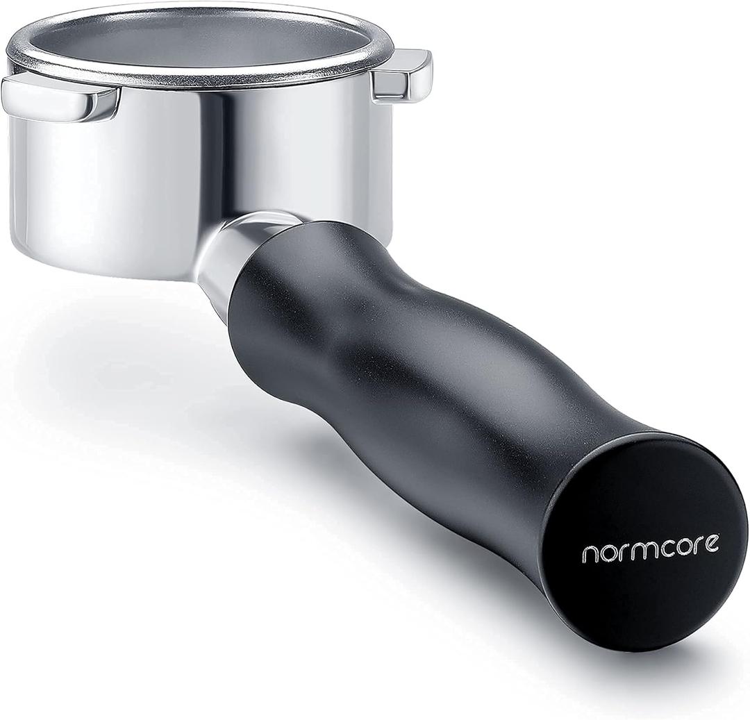 Normcore 54mm Bottomless Portafilter, Naked Portafilter Fits Breville Sage Barista Express Machines, 18g Filter Basket Included