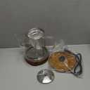 Topwit Electric Kettle Glass, For Hot Water, Tea and Coffee Dual Purpose Design, BPA-Free, 1L Pour Over Removable Stainless Steel Infuser, Auto-shut Off & Boil-dry Protect