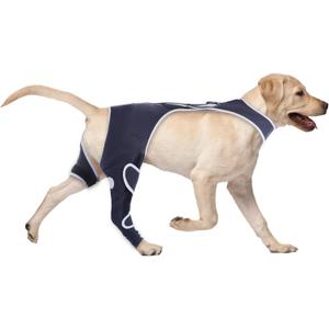 Dog Leg Sleeve for Large Dogs, Wounds Prevent Licking Recovery Dog Back Leg Protection Sleeve, E-Collar & Cone Alternative Surgical Suit for Male Female, Rear Right Leg, L