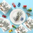 Tenceur 100 Pcs Winter It's a Boy Paper Napkins Forest Adventure Baby Shower Decorations Disposable Napkins Bear Fox Woodland House Shower Paper Towels for Boy Baby Party Supply Table Decor