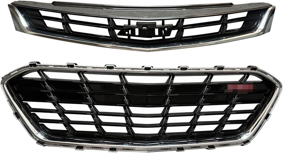 Front Grille Assembly For 2016 2017 2018 2019 Chevy Cruze,Cruze Front Bumper Grille Upper & Lower,84009674 GM1036184 W/RS Rally Sport Package Only