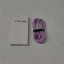 240W USB C Cable,4 in 1 Charging Cable Fast Charging & Data Sync,Multi USB Charging Cable with Breathing Light,Charger Cord for iPhone 17/16/15 14 13 iPad Galaxy MacBook iPad Tablets,Purple 5Ft