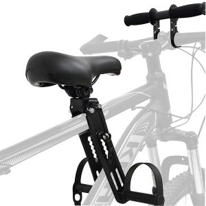 Kids Bike Seat Replacement with Handlebar,Detachable Front Mounted Child Bicycle Seat with Foot Pedals for Children 2~5 Years