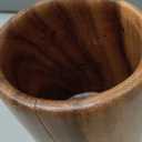 UPIT Wooden Kitchen Countertop Tool Utensil Holder Crock for Spoons Spatula Straw Cutlery Accessories Utensils Storage, 4" x 6"