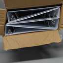 Cardinal 1.5 Inch 3 Ring Binder, D Ring, White, 4 Pack, Holds 375 Sheets (29400)