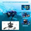 Full Face Dive Mask Support Diving & Snorkeling, Full Face Snorkel Mask Adjustable Scuba Mask with Camera Mount Provide 180 View Panoramic Compatiable with SMACO 1L/1.9L Mini Scuba Tanks