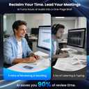 AI Voice Recorder, Professional Voice Activated Recorder with AI Transcription & Summarize, 64GB Storage, 30H Battery, Noise Cancellation and AI Note Taker for Meetings and Interviews & Сalls
