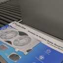 Comfort Zone Window Fan for Bedroom, 9 inch 3 Speed Dual Fans with Auto-Locking Expanders, 3 Modes (Cool, Circulate, Exhaust), Remote Control, Fabric Cover plus Bug Screen, White