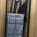 FUTASSI Black Clothing Rack with Grey Cover, P1C Rolling Closets with Wheels, Metal Garment Rack for Hanging Clothes, Clothing Storage Wardrobe, 36.2" W x 16.5" D x 80.5" H, Load 450 Pounds