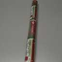 RUSPEPA Christmas Reversible Wrapping Paper Roll, Mini Roll, Vintage Christmas Bookshelf Design, Green with White Snowflake Pattern Gift Wrap Paper for Book Lover, Holiday Party, 17 Inches x 32.8 Feet