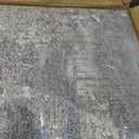 Tortania Washable 10x14 Area Rug for Living Room: Modern Abstract Neutral Large Soft Thin Rugs - Non Slip Indoor Carpet for Bedroom Dining Room Office Nursery Home Floor Decoration - Blue Grey