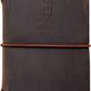 Handy Picks Leather Golf Log Book, Handmade n Refillable, Golf Log n Yardage Book Included