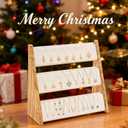 Necklace Holder, 3 Tier Necklace Organizer Stand with White Velvet, Wood Necklace Display Stands for Selling, Jewelry Display Stand for 72 Necklaces Bracelets (Brown)
