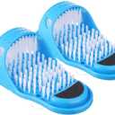 LUITON 2 Pack Foot Scrubber Massager Scrub Feet Cleaner Washer Brush for Shower Spa Massage Floor Slipper for Exfoliating Cleaning Foot