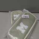 2 x Janhavi Initial Large Capacity Premium Oxford Cute Aesthetic Pencil Case Pouch Bag Special School Supplies Colored Stationery Organizer Gifts for Girls, Women, Adults (green)